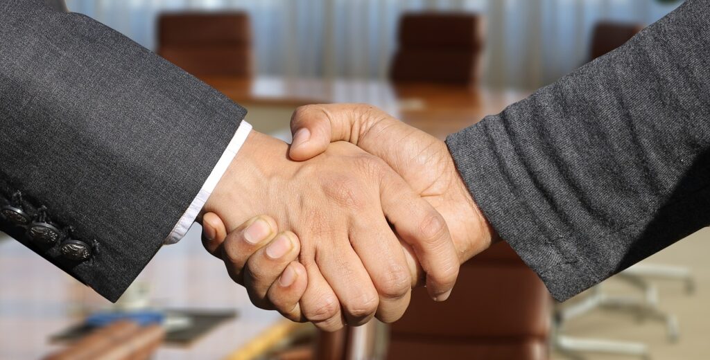 A handshake over a loan  modification